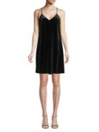 Laundry By Shelli Segal Velvet Spaghetti Strap Dress