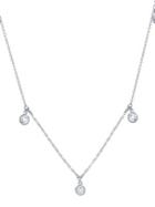 Crislu Dreamcatcher Cz Platinum Over Sterling Silver Dby Drop Necklace