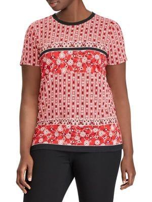 Lauren Ralph Lauren Plus Printed T-shirt