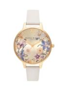 Olivia Burton Floral Goldtone Dial Watch