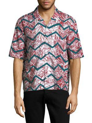 Boss Zig-zag Tropical Short-sleeve Shirt