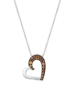 Le Vian Chocolatier 14k Vanilla Gold Heart Pendant Necklace