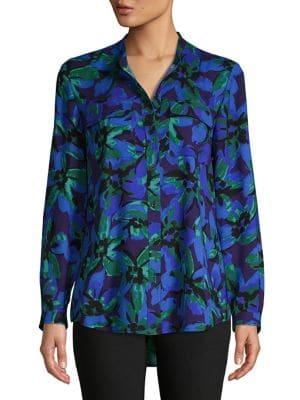 Imnyc Isaac Mizrahi Collarless Utility-pocket Shirt