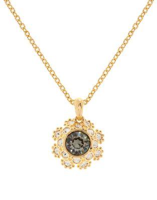 Ted Baker London Crystal Daisy Lace Crystal Sirou Pendant Necklace