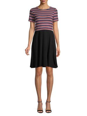 Dorothy Perkins Striped A-line T-shirt Dress