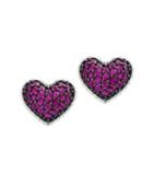 Effy Sterling Silver Heart Earrings