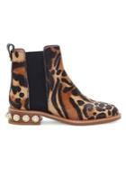 Louise Et Cie Valtina3 Leopard-print Suede Booties