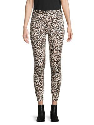 Design Lab Bold Print Skinny Jeans