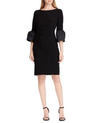 Lauren Ralph Lauren Petite Jersey Bell-sleeve Dress
