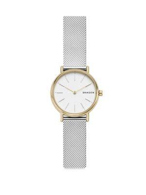Skagen Signatur Slim Two-tone Silk-mesh Watch