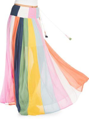 Banjara Colorblock Smocked Skirt