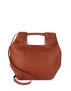 Kooba Authentic Leather Fairfield Weave Tote