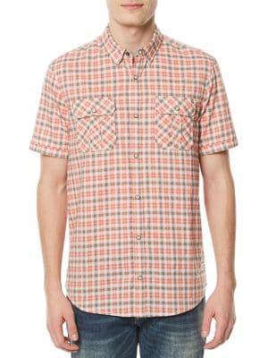 Buffalo David Bitton Siduvan Plaid Utility Short-sleeve Shirt