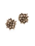 Carolee Faux Pearl Button Clip-on Earrings