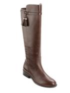 Lauren Ralph Lauren Marsalis Tassel Leather Knee-high Riding Boots