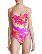 6 Shore Road Tropical Print One-piece Swimsuit