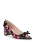 Kate Spade New York Madelaine Floral Print Leather Pointed Toe High Heels