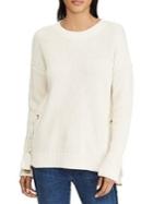 Lauren Ralph Lauren Lace-up Cotton Sweater