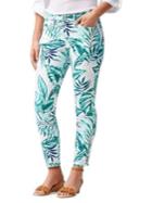 Tommy Bahama Mo'orea Monstera Skinny Ankle Jeans