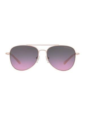 Michael Kors Sporty San Diego 56mm Rose Goldtone Pilot Sunglasses