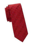 Black Brown Walter Skinny Silk-blend Neat-dot Tie