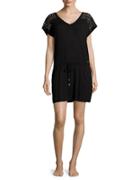 Calvin Klein Pocketed Jersey Shift Cover Up Dress