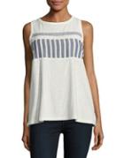 Two By Vince Camuto Colorblock Cotton Tank Top