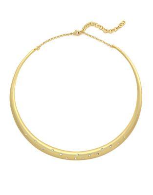 Cole Haan Let It Sink In Goldplated Crystal Collar Necklace