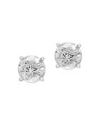 Effy 14k White Gold & 1.5 Tcw Diamond Round Stud Earrings