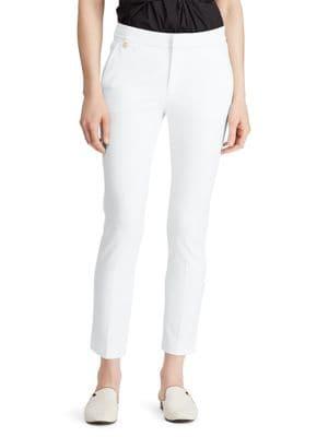 Lauren Ralph Lauren Petite Twill Cropped Skinny Pants