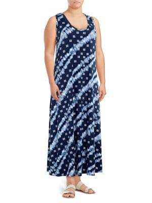 Rachel Rachel Roy Plus Sleeveless Printed Maxi Dress