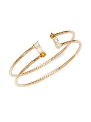 Nadri Palma Crystal Flexi Cuff Bracelet