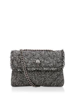 Kurt Geiger London Large Kensington Tweed Crossbody Bag
