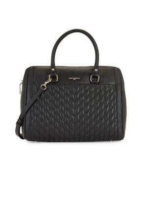 Karl Lagerfeld Paris Agyness Leather Convertible Satchel