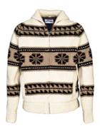 Schott Nyc Cowichan Sherpa Lined Sweater Jacket