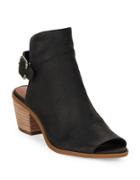 Lucky Brand Bray Leather Peep Toe Ankle Boots