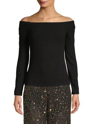 White Crow Off-the-shoulder Pullover Top