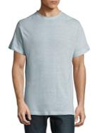 Karl Lagerfeld Linen-blend Crewneck Tee