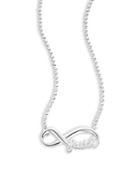 Alex Woo Sterling Silver Infinity Pendant Necklace