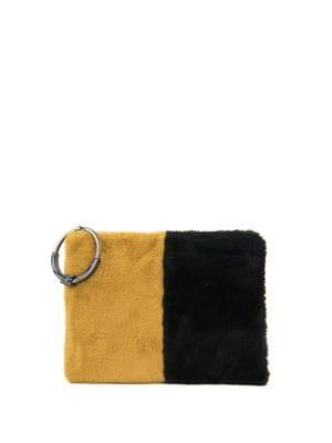 Sam Edelman Mavis Faux Fur Organizer Clutch