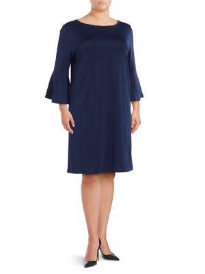 Nipon Boutique Bell Sleeve A-line Dress