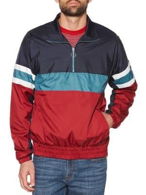 Original Penguin Colorblock Striped Cagoule Jacket