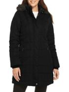 Weatherproof Faux Fur-trim Hooded Puffer Coat