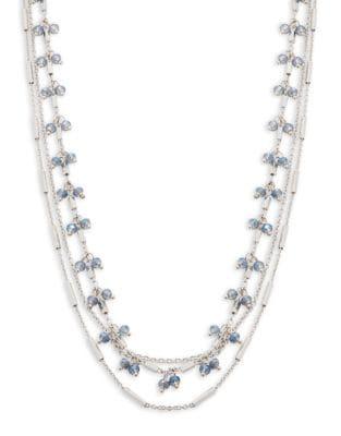 Design Lab Crystal Beaded Necklace