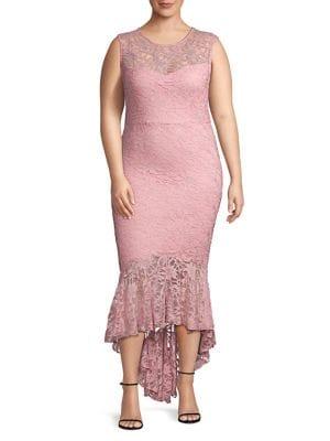 Quiz Plus Lace Mermaid Hi-lo Dress