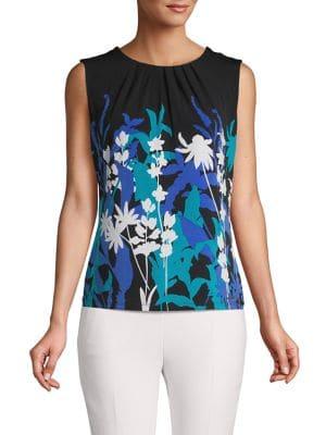 Calvin Klein Sleeveless Floral Printed Top