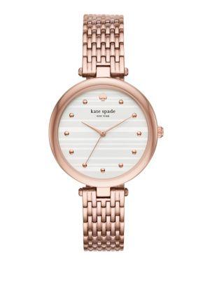 Kate Spade New York Rose Goldtone Ip Varick Watch