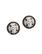 Lord & Taylor Cubic Zirconia And Sterling Silver Stud Earrings