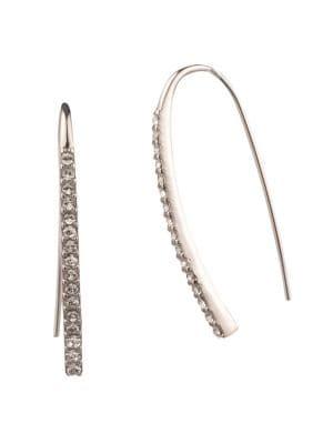Givenchy Rhodium-plated And Crystal Pave Threader Earrings