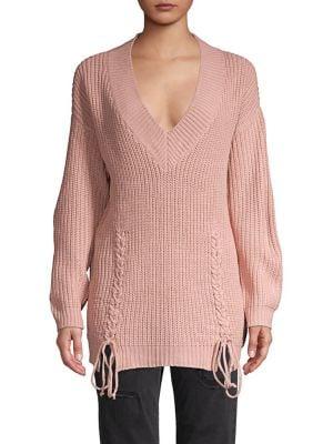 Vero Moda Glendora Lace-up Ribbed Top
